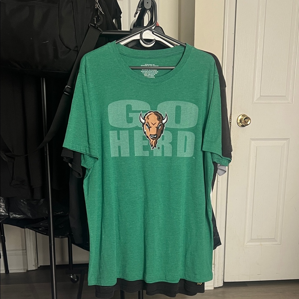 Green 'Go Herd' Graphic T-Shirt